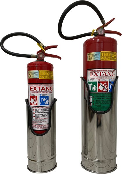 Suporte inox Batom Grande (para AP10L e CO2 6kg) 3kbet.con - Suporte inox Batom Grande (para AP10L e CO2 6kg)